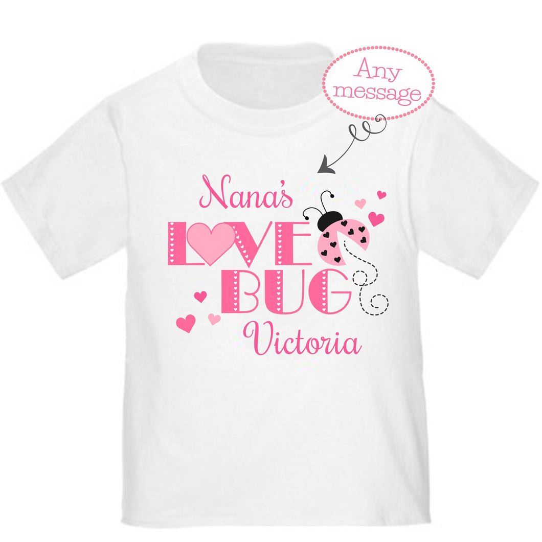 Personalized Love Bug T-shirt