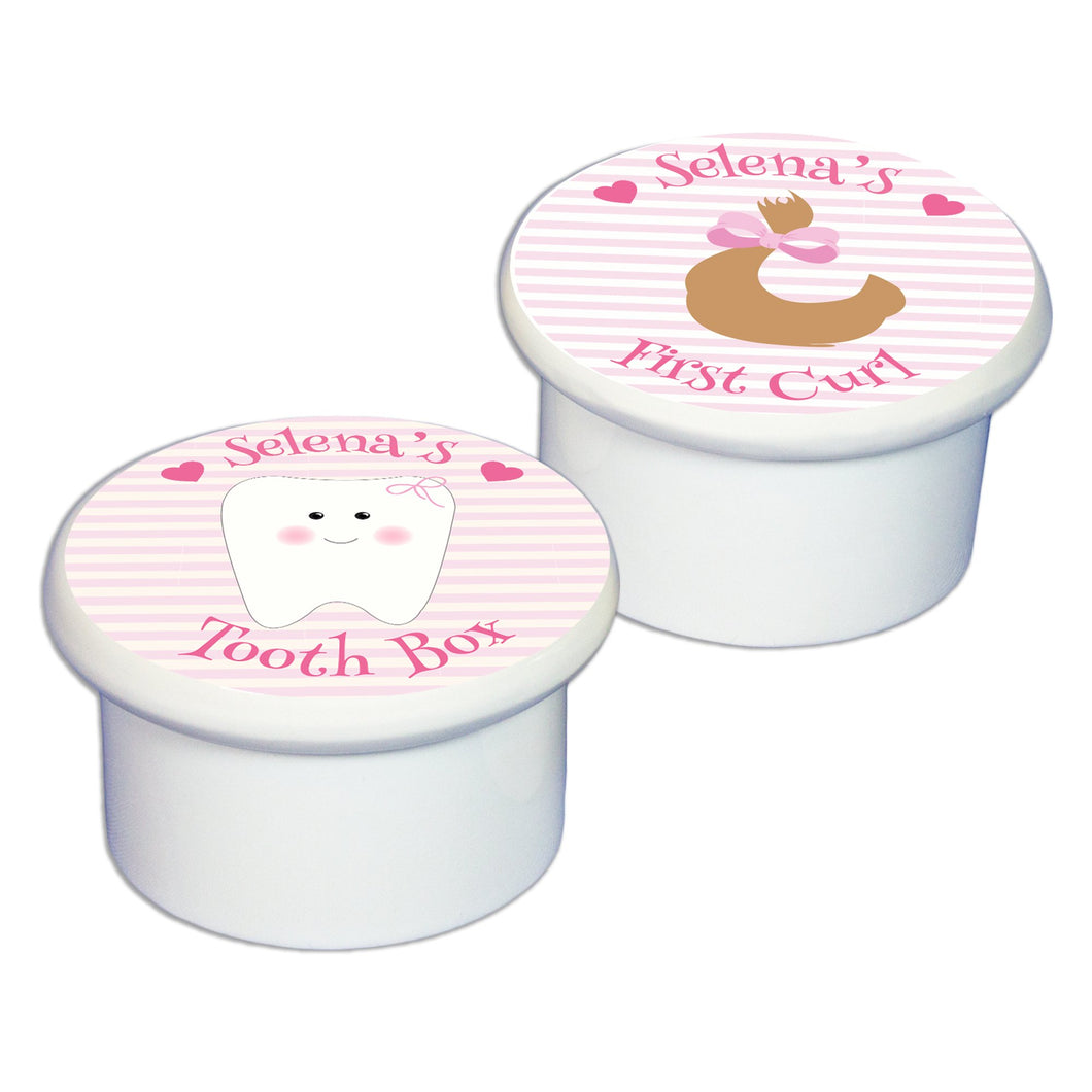 First Tooth & Curl Set Keepsake Boxes