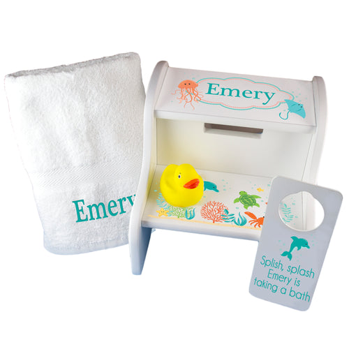 Personalized Tub Time Gift Set