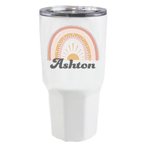 Retro Boho Rainbow Tumbler