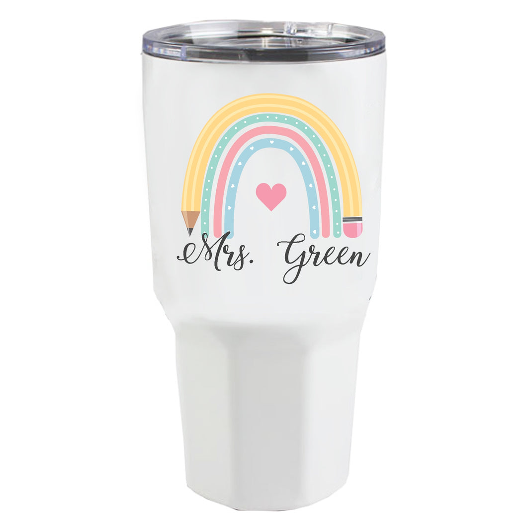 Teacher Rainbow Tumbler