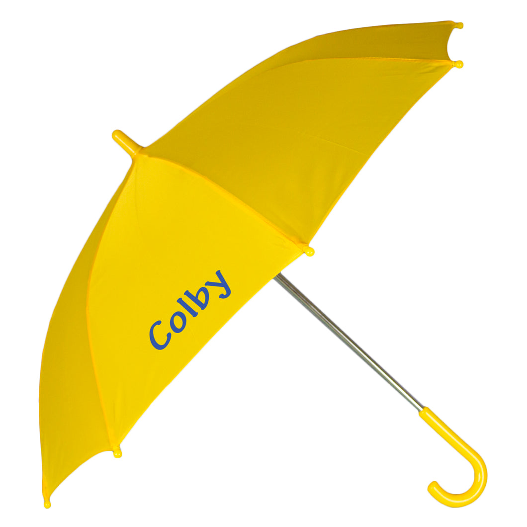 Hand Painted Childs Yellow Umbrella