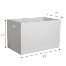 Open Top Toy Box - Gray Woodland Critters