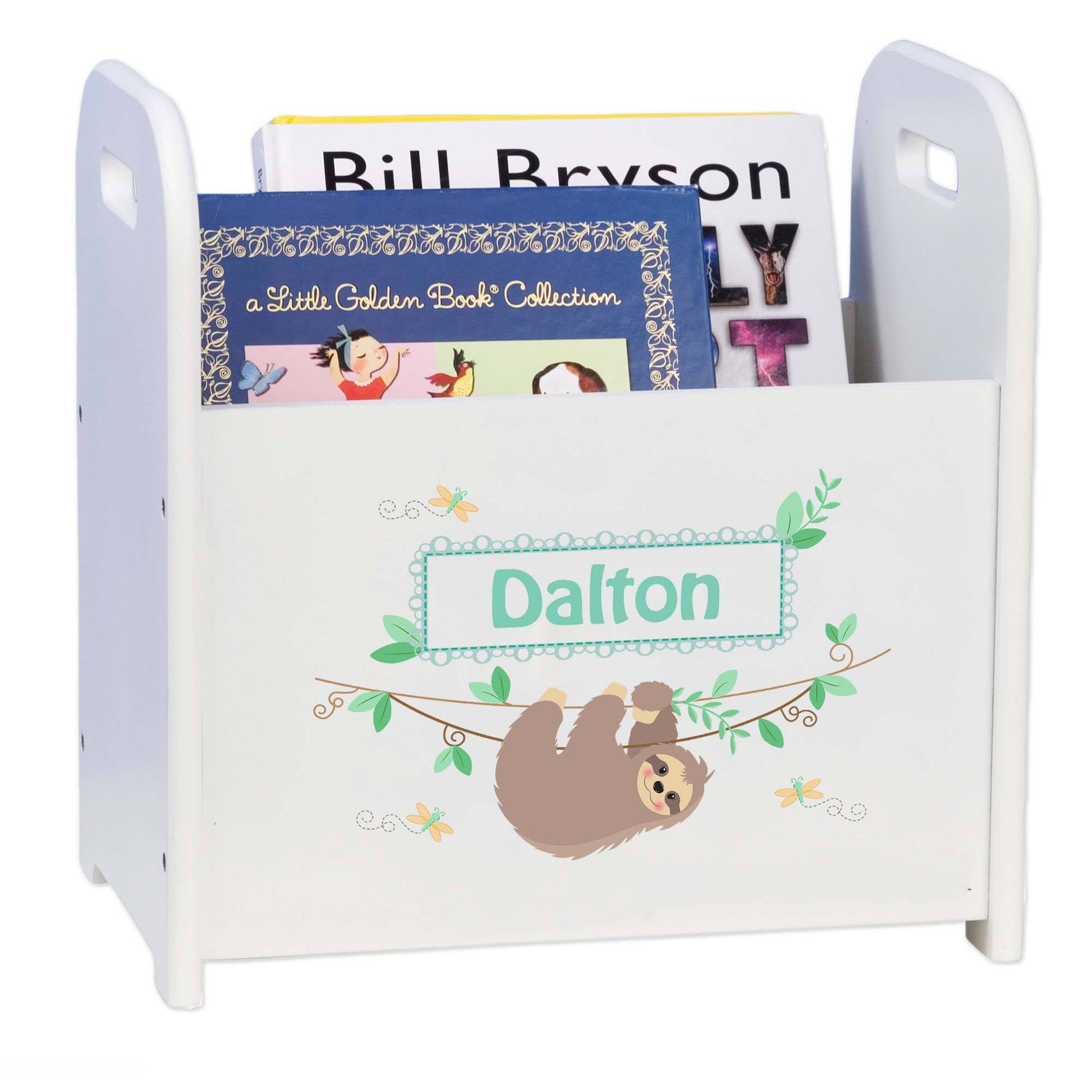 Book Caddy and Rack with Slothie design