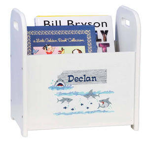 Personalized Shark Tank Book Caddy And Rack