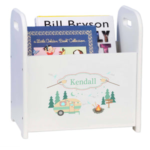 Personalized Camp Smores Book Caddy And Rack