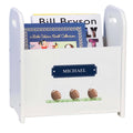 Personalized Footballs Book Caddy And Rack