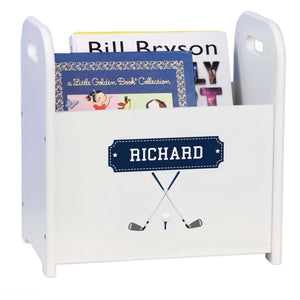 Personalized Golf Book Caddy And Rack