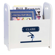 Personalized Gymnastics Book Caddy And Rack