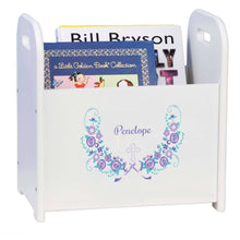 Personalized Holy Cross Lavender Floral Garland Design Book Caddy And Holder