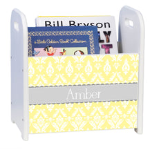 Personalized Dark Gray Circle Design Book Caddy And Holder