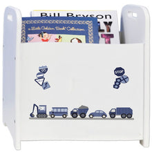 Personalized Transportation Book Caddy