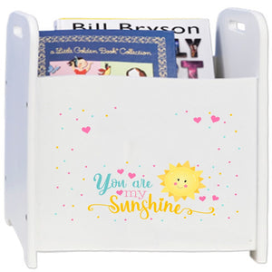 Personalized You Are My Sunshine Book Caddy