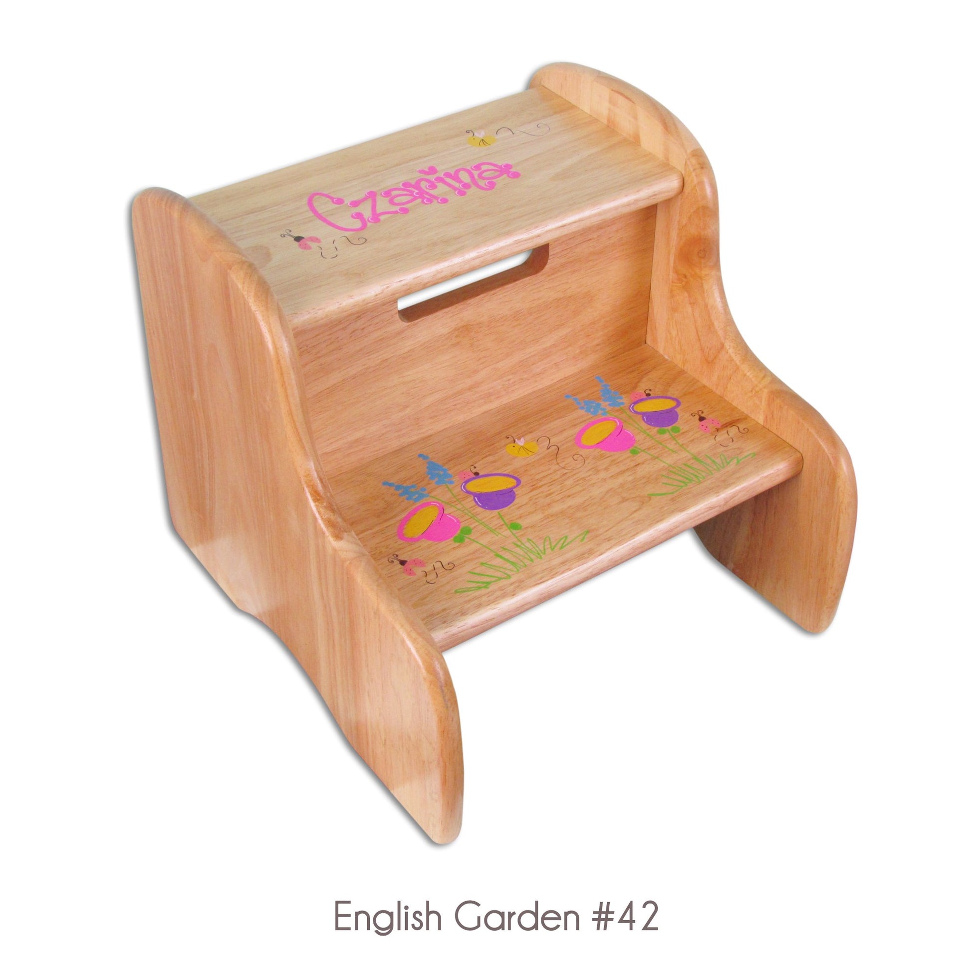 personalized fixed step stool