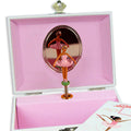 Personalized Ballerina Jewelry Box with Dinosaurs design