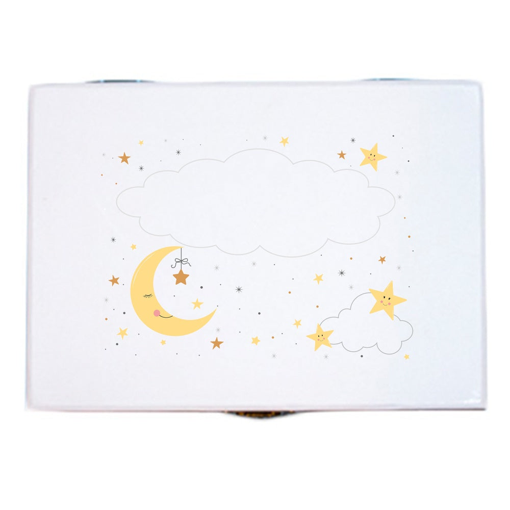Personalized Celestial Moon Ballerina Jewelry Box