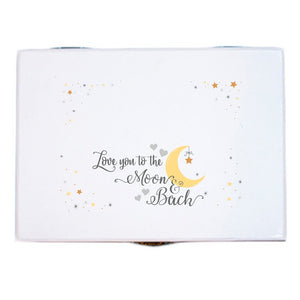 Personalized Moon and Back Ballerina Jewelry Box