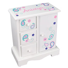 Personalized Jewelry Armoire with Princess Castle design