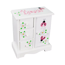 Hand Painted Girls Jewelry Chest Box