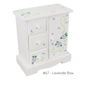 Hand Painted Girls Jewelry Chest Box