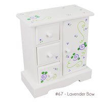 Hand Painted Girls Jewelry Chest Box