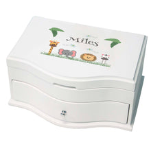 Personalized Safari Animals Jewelry Box