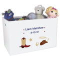 Personalized Cowboy Toy Box Bin