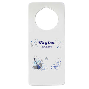 Blue Rock Star Door Hanger