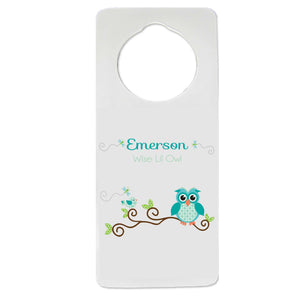 Gingham Owl Door Hanger