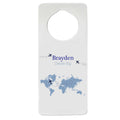 Blue World Map Door Hanger