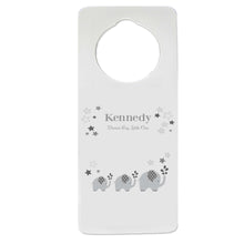 Gray Elephant Door Hanger
