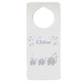 Lavender Elephant Door Hanger