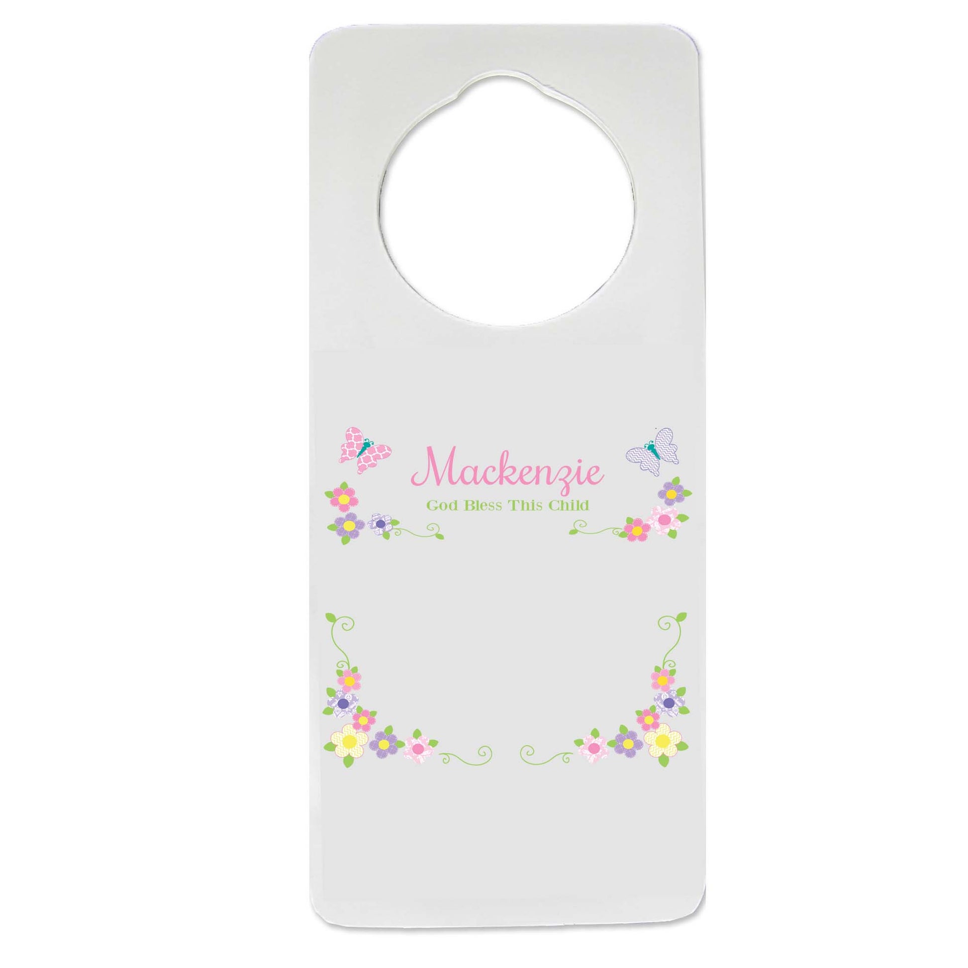 Pastel Butterfly Garland Door Hanger