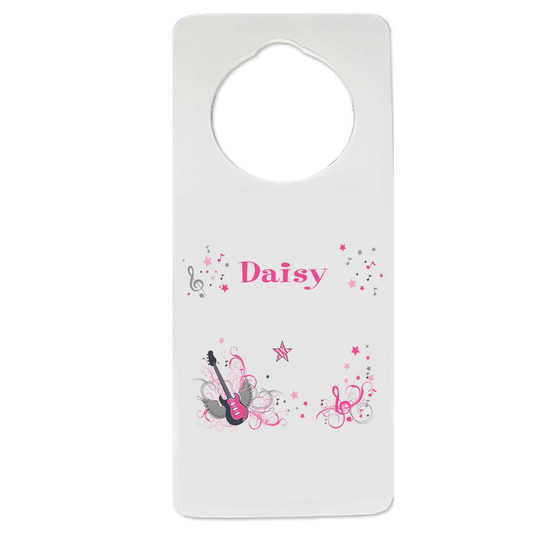 Pink Rock Star Door Hanger