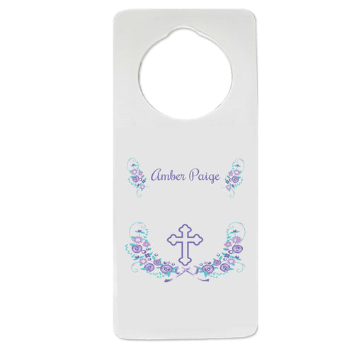 Lavender Floral Garland Door Hanger
