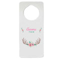 Floral Antler Door Hanger