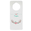 Floral Antler Door Hanger