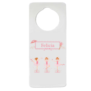 Red Hair Ballerina Door Hanger