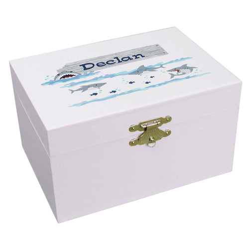 Personalized Ballerina Jewelry Box with Shark Tank design