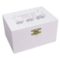 Personalized Ballerina Jewelry Box with Lavender Elephant