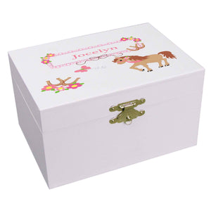 Personalized Little Pony Musical Ballerina Jewelry Box 