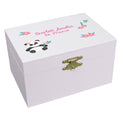 Personalized Ballerina Jewelry Box with Panda Bear design