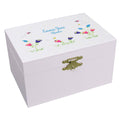 Personalized Ballerina Jewelry Box with English Garden design