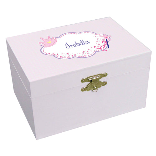 Personalized Fairy Princess Musical Ballerina Jewelry Box