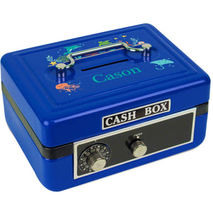 Personalized Sea And Marine Childrens Blue Cash Box