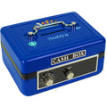 Personalized Small World Childrens Blue Cash Box
