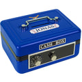 Personalized Baseball Childrens Blue Cash Box