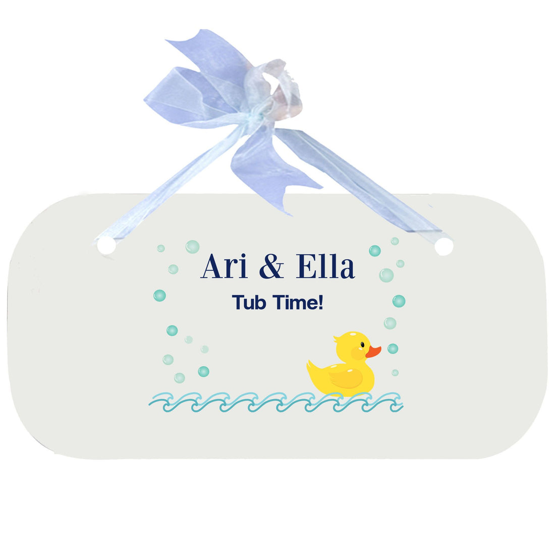 Personalized Wall Plaque Door Sign Rubber Ducky design