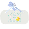 Personalized Wall Plaque Door Sign Rubber Ducky design