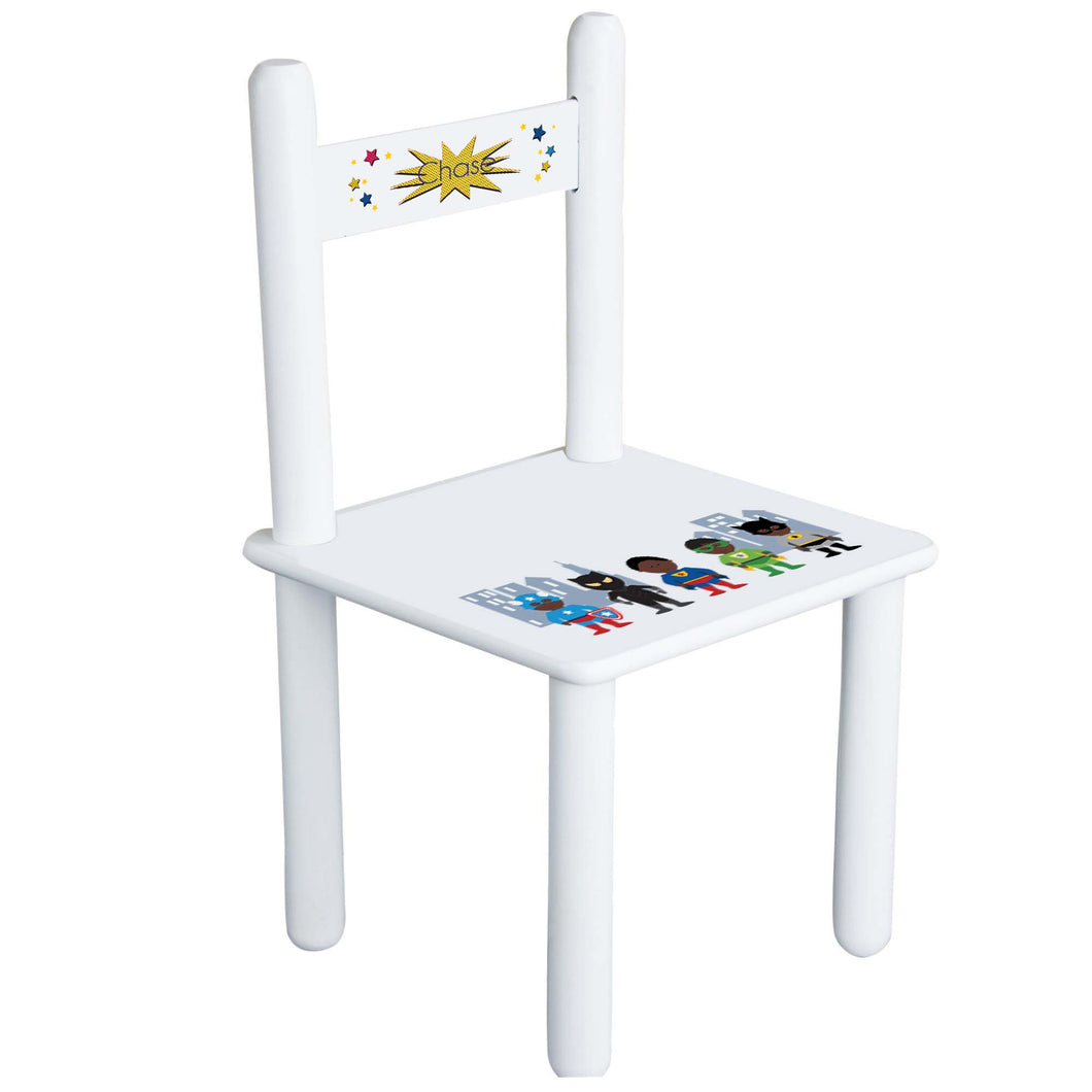 African American Boy Superhero Chair